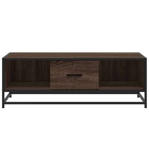 Stolić za kavu boja smeđeg hrasta 100x57x35 cm od drva i metala - Smeđi hrast 1 Cijena