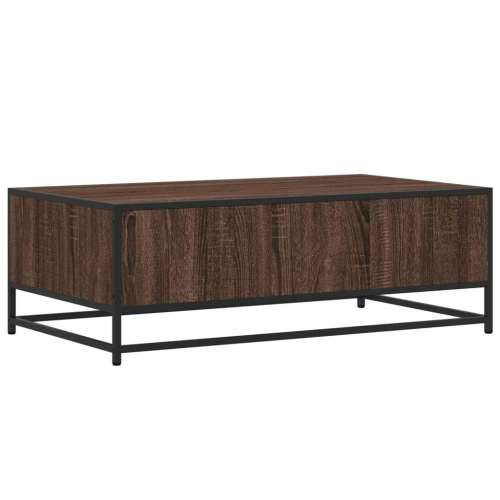 Stolić za kavu boja smeđeg hrasta 100x57x35 cm od drva i metala - Smeđi hrast 1 Cijena