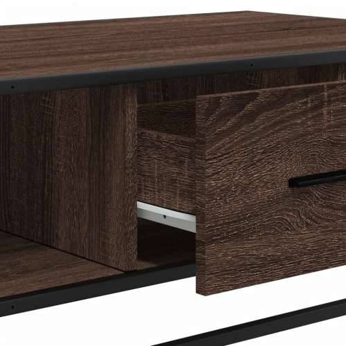 Stolić za kavu boja smeđeg hrasta 100x57x35 cm od drva i metala - Smeđi hrast 1 Cijena