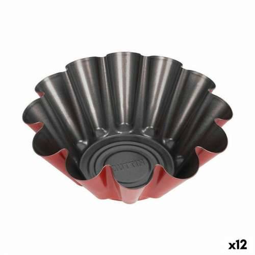 Kalup za Flan Quttin Cherry Ugljični čelik 24 x 24 x 9 cm (12 kom.) Cijena