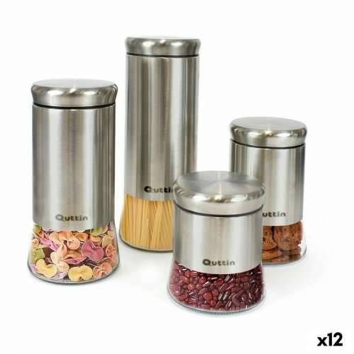 Čamac Quttin Čelik Staklo 11,5 x 11,5 x 23,5 cm (12 kom.) (1700 ml) Cijena