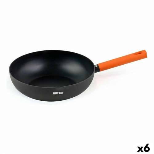 Tava za Wok Quttin Gastro Crna Oranžna 47 x 29 x 8 cm (6 kom.) Cijena