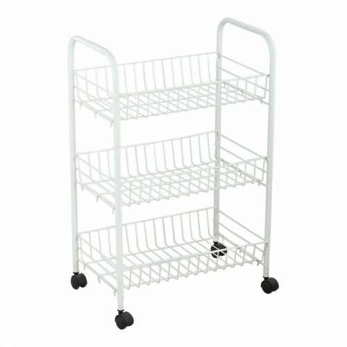 Kolica za Povrće Confortime Bijela Metal 3 Police 40 x 26 x 62 cm (6 kom.) Cijena