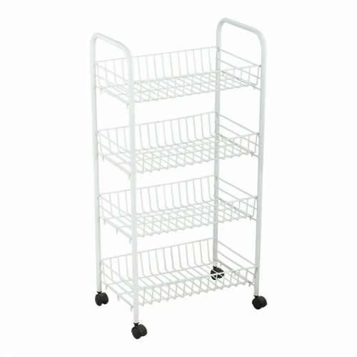 Kolica za Povrće Confortime Bijela Metal 4 Police 36 x 26,5 x 86 cm (5 kom.) Cijena