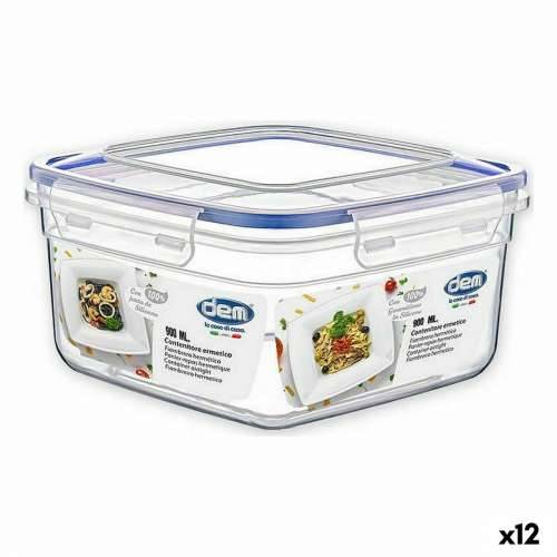 Hermetička Kutija za Ručak Dem 900 ml 15 x 15 x 8 cm (12 kom.) Cijena