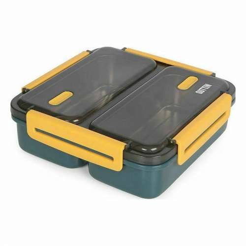 Hermetička Kutija za Ručak ThermoSport Dvostruki Čelik Plastika 19,8 x 19,8 x 6,3 cm (6 kom.) Cijena
