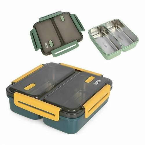 Hermetička Kutija za Ručak ThermoSport Dvostruki Čelik Plastika 19,8 x 19,8 x 6,3 cm (6 kom.) Cijena