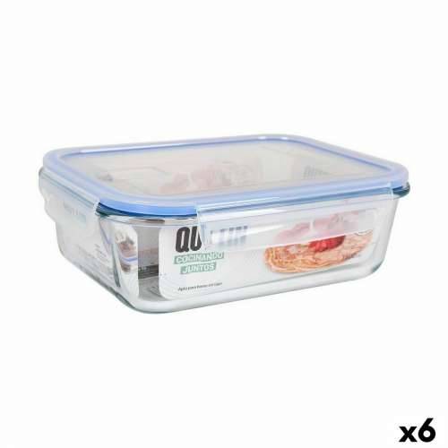 Hermetička Kutija za Ručak Quttin Pravokutno 1,5 L 23 x 17,5 x 7,6 cm (6 kom.) Cijena