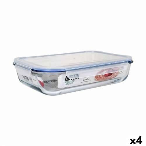 Hermetička Kutija za Ručak Quttin   Pravokutno 3,7 L 36 x 24,8 x 8,1 cm (4 kom.) Cijena