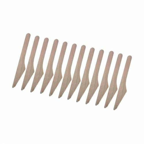 Set Noževa Jednokratne Drvo 12 Dijelovi 16,5 x 2,2 x 1,8 cm (36 Jedinice) Cijena