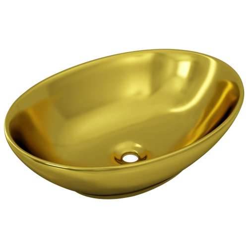 Umivaonik 40 x 33 x 13,5 cm keramički zlatni Cijena
