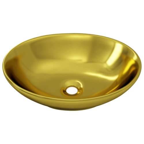 Umivaonik 40 x 33 x 13,5 cm keramički zlatni Cijena