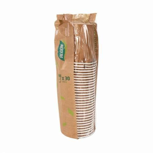 Set Čaša Algon Jednokratne Karton kraft papir 30 Dijelovi 250 ml (20 kom.) Cijena