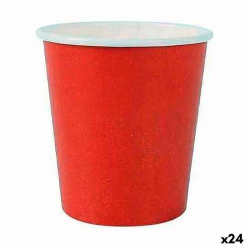 Set Čaša Algon Jednokratne Karton Crvena 20 Dijelovi 120 ml (24 kom.) Cijena
