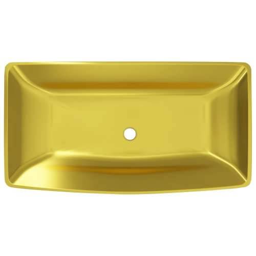 Umivaonik 71 x 38 x 13,5 cm keramički zlatni Cijena