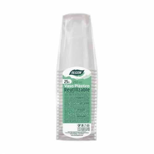Set čaša za višekratnu upotrebu Algon Bijela 25 Dijelovi 250 ml (48 kom.) Cijena