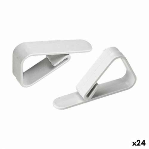 Držač za Stolnjake Algon set Bijela 10 Dijelovi 3,90 x 1,30 x 5,50 cm (24 kom.) Cijena