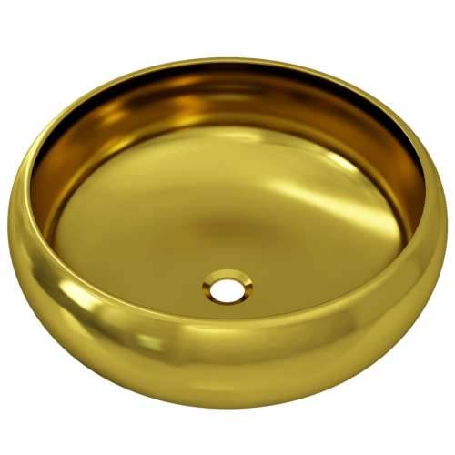 Umivaonik 40 x 15 cm keramički zlatni Cijena
