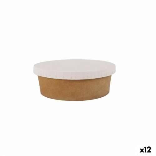 Set pladnjeva Algon kraft papir S poklopcem Jednokratne (5 Dijelovi) (12 kom.) Cijena