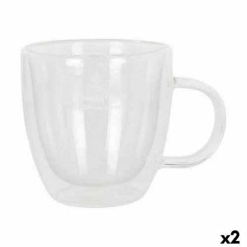Set Šalica Santa Clara Borosilikatno staklo 150 ml termalna 2 kom. (2 Dijelovi) Cijena