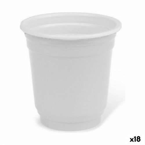 Set Čašica za Žestoka Pića Algon Za višekratnu uporabu Bijela Plastika 72 Dijelovi 50 ml (18 kom.) Cijena