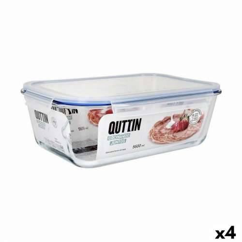 Hermetička Kutija za Ručak Quttin Providan Pravokutno 5,6 L (4 kom.) Cijena