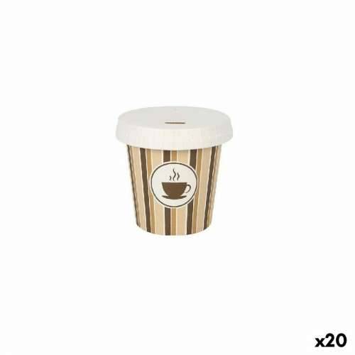 Set Čaša Algon S poklopcem Jednokratne Kava Karton 10 Dijelovi 120 ml (20 kom.) Cijena
