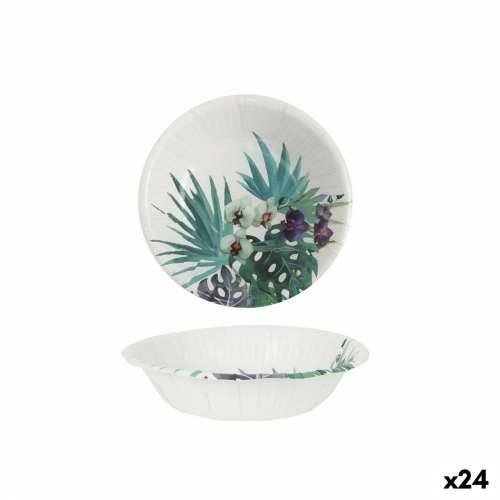 Set tanjura Algon Jednokratne Karton Tropsko 6 Dijelovi 450 ml (24 kom.) Cijena