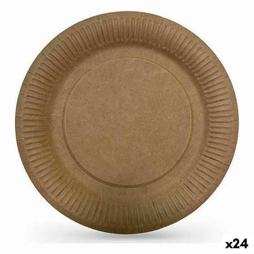 Set tanjura Algon Jednokratne kraft papir 10 Dijelovi 20 cm (24 kom.) Cijena