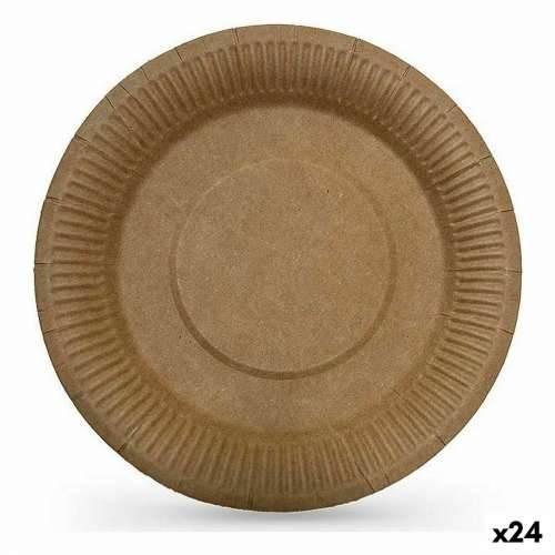 Set tanjura Algon Jednokratne kraft papir 3 Dijelovi 28 cm (24 kom.) Cijena