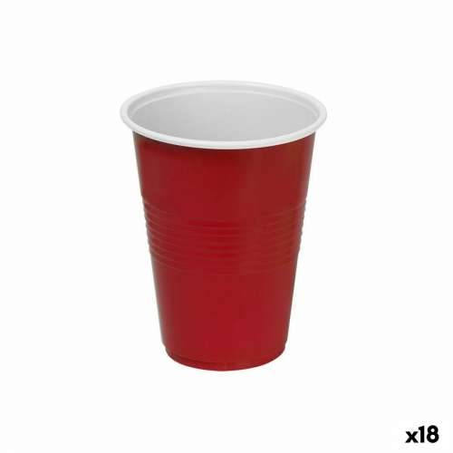 Set čaša za višekratnu upotrebu Algon Plastika Crvena 10 Dijelovi 450 ml (18 kom.) Cijena
