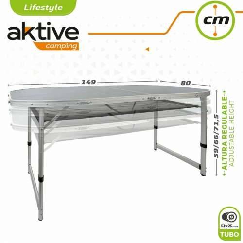 Sklopivi stol Aktive 149 x 80 x 59 cm kampiranje Cijena