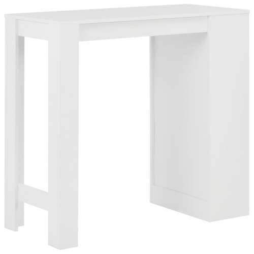 Barski stol s policom bijeli 110 x 50 x 103 cm Cijena