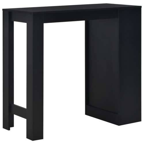 Barski stol s policom crni 110 x 50 x 103 cm Cijena