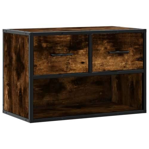 TV ormarić boja dimljenog hrasta 60x31x39,5 cm drveni i metal - Dimljeni hrast 1 60 cm Cijena