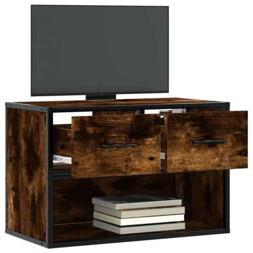TV ormarić boja dimljenog hrasta 60x31x39,5 cm drveni i metal - Dimljeni hrast 1 60 cm Cijena