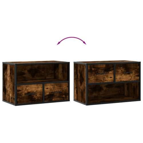 TV ormarić boja dimljenog hrasta 60x31x39,5 cm drveni i metal - Dimljeni hrast 1 60 cm Cijena