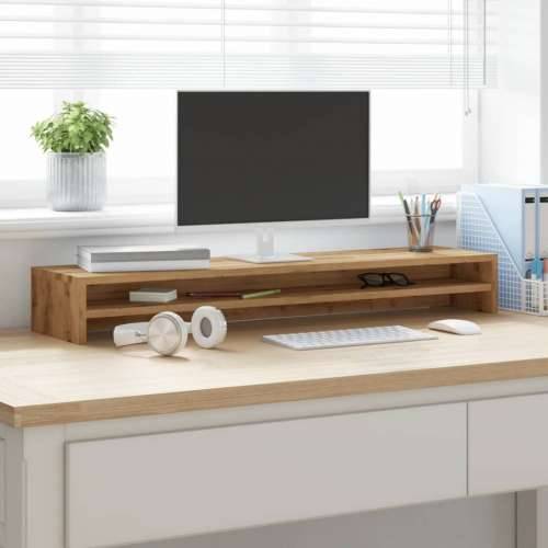 Stalak za monitor boja hrasta 100x24x13 cm konstruirano drvo - hrast artisan 1 Cijena