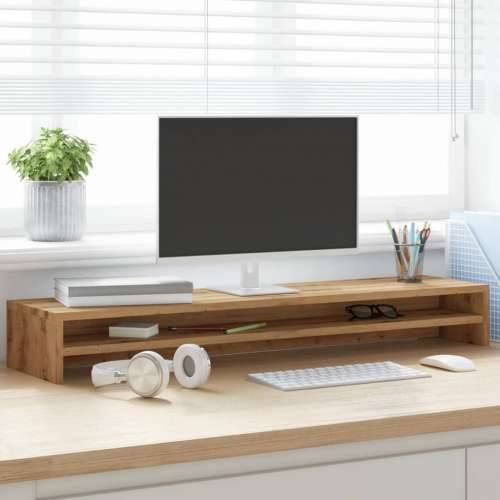 Stalak za monitor boja hrasta 100x24x13 cm konstruirano drvo - hrast artisan 1 Cijena