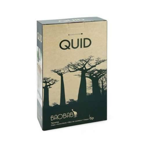 Set Kuhinjskih Noževa i Stalak Quid Baobab (5 pcs) Smeđa Metal Cijena