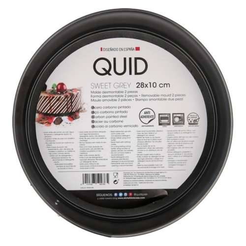 Odvojivi Kalup Quid Sweet Grey Crna Metal 28 x 10 cm Cijena