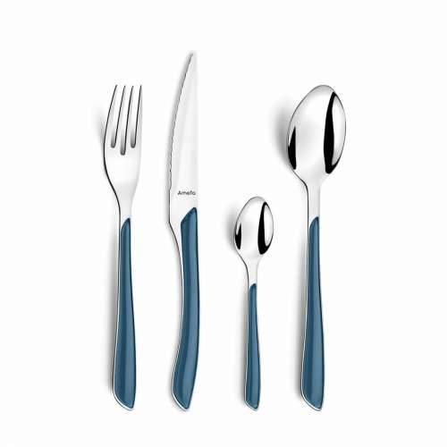 Pribor za Jelo Amefa Eclat Mornarsko plava Metal (24 pcs) Cijena