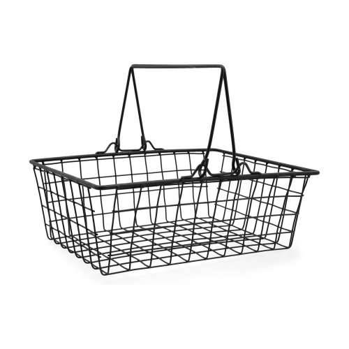 Rešetkasti stalak za posuđe Quid Ebano Metal Čelik 30 x 23 x 10,5 cm Cijena
