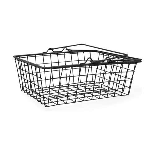 Rešetkasti stalak za posuđe Quid Ebano Metal Čelik 30 x 23 x 10,5 cm Cijena