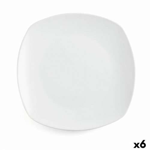 Plakans šķīvis Quid Novo Vinci Bijela Keramika Ø 26,6 cm 26,6 cm (6 kom.) (Pack 6x) Cijena