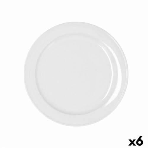 Plakans šķīvis Bidasoa Glacial Keramika Bijela (24 cm) (Pack 6x) Cijena