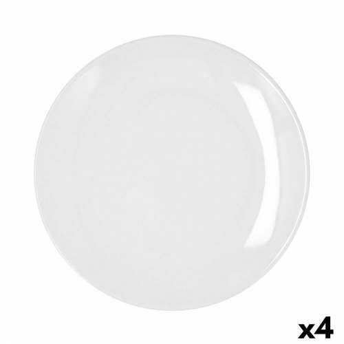 Plakans šķīvis Bidasoa Glacial Coupe Keramika Bijela (27 cm) (Pack 4x) Cijena