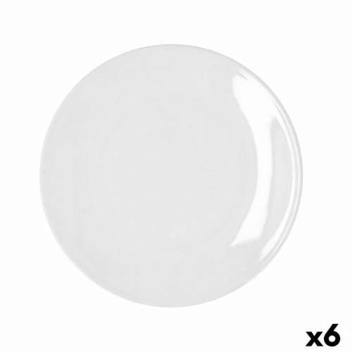 Plakans šķīvis Bidasoa Glacial Coupe Bijela Keramika 25 cm (6 kom.) (Pack 6x) Cijena