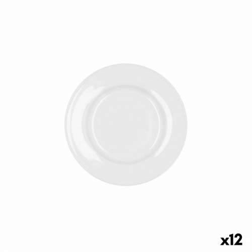 Plakans šķīvis Bidasoa Glacial Keramika Bijela (16,5 cm) (Pack 12x) Cijena