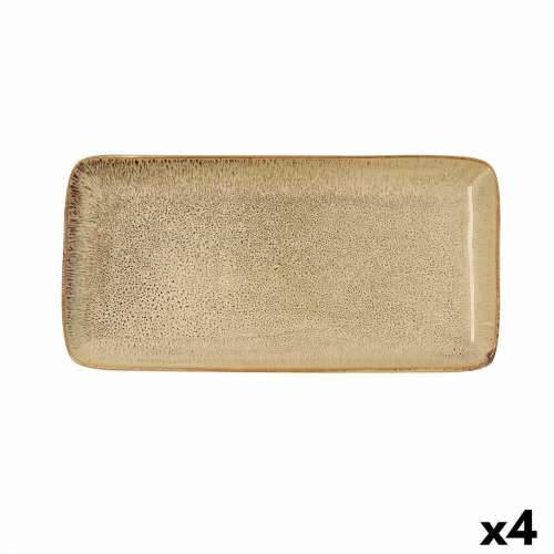 Posuda za Pečenje Bidasoa Ikonic Keramika Smeđa (28 x 14 cm) (Pack 4x) Cijena